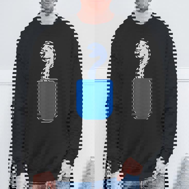 ヘビ 蛇（巳年）《いん ざ ポケット》ワンポイント 胸【どうぶつ フレンズ】動物 ポップ かわいい イラスト スウェットシャツ 高齢者への贈り物