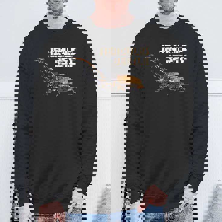 ヘラクレスカブトムシの写真 スウェットシャツ 高齢者への贈り物