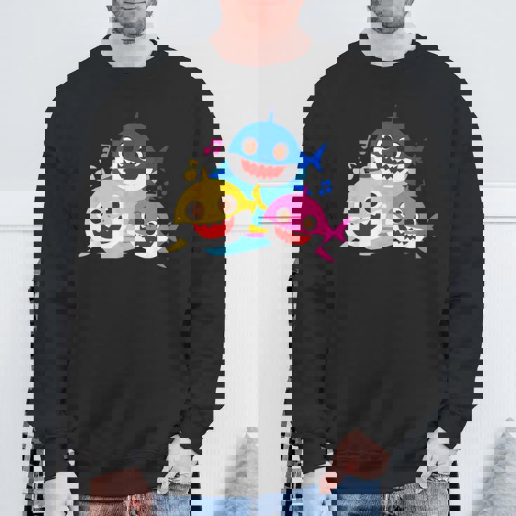 ベイビーシャーク・パパとママとサメなぞく・プレゼント・キッズ・メンズ・ウーマン家族系 スウェットシャツ 高齢者への贈り物