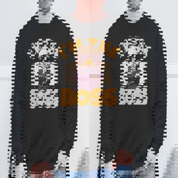 ベイビー・ボス「アイム・ザ・ボス」ライク・ア・ボス・キッズ スウェットシャツ 高齢者への贈り物