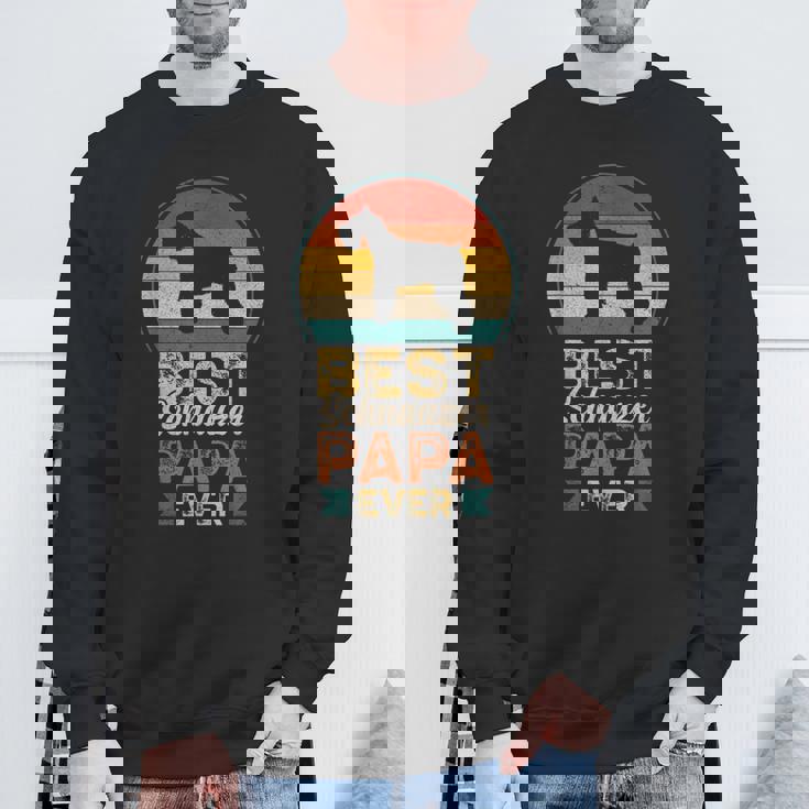 ベスト・シュナウザー・パパ ミニチュア・シュナウザー スウェットシャツ 高齢者への贈り物