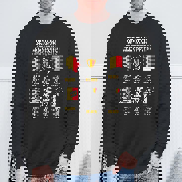 ベルギーの発言 スウェットシャツ 高齢者への贈り物