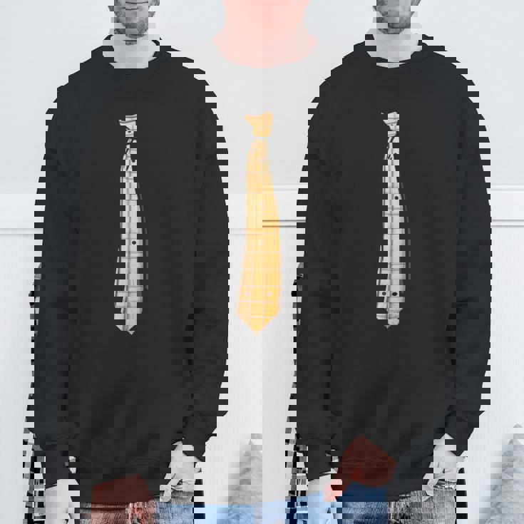 ベースギター 指板ネクタイ おもしろ ベーシスト用 スウェットシャツ 高齢者への贈り物