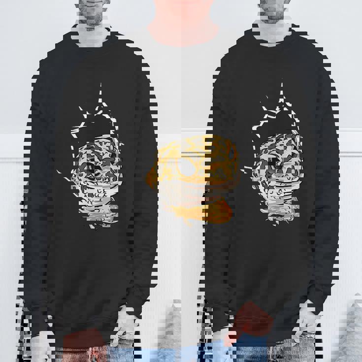 ペット ヒョウ ヤモリギフト I Love My スウェットシャツ 高齢者への贈り物