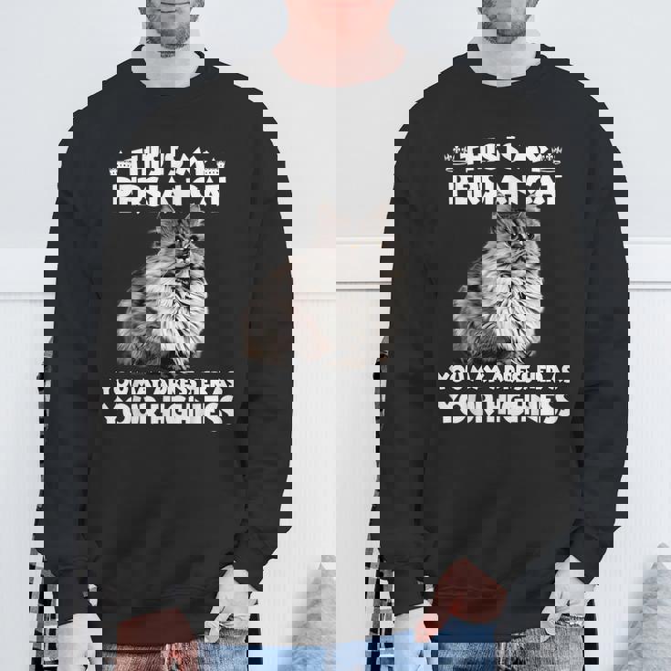 ペルシャ猫スウェットシャツ 高齢者への贈り物