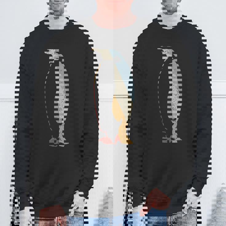 ペンギン レトロスタイル ビンテージ スウェットシャツ 高齢者への贈り物