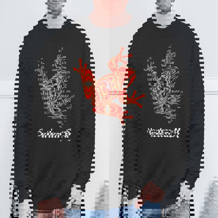 ペンドルトン、またはレッドブラックフロッグ ネイティブアメリカン パシフィックnw スウェットシャツ 高齢者への贈り物