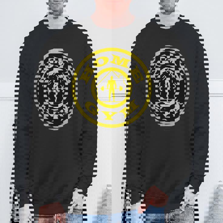 ホームジム アンティーク調ゴールドパロディー 長袖tシャツ スウェットシャツ 高齢者への贈り物