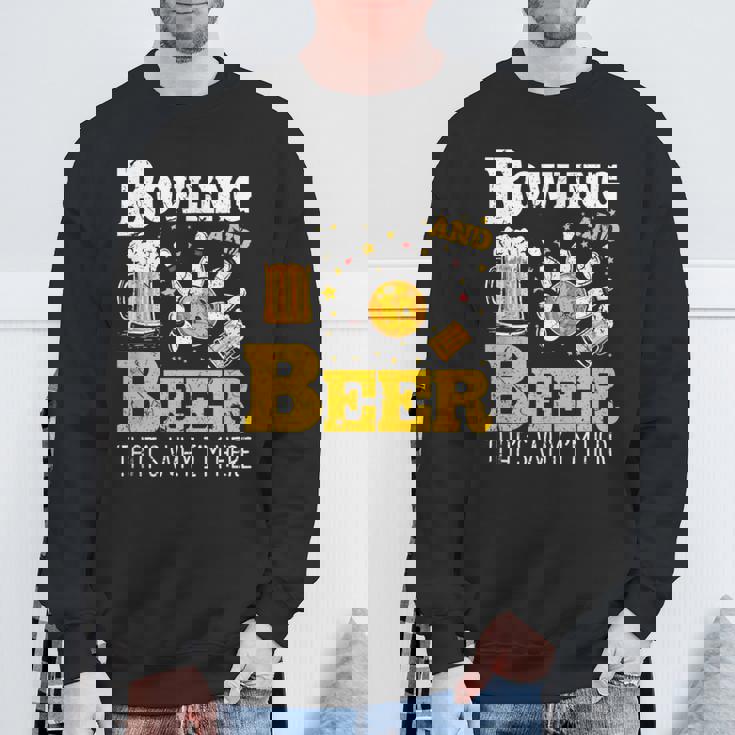 ボウリングビール だからここにいるボウラー スウェットシャツ 高齢者への贈り物