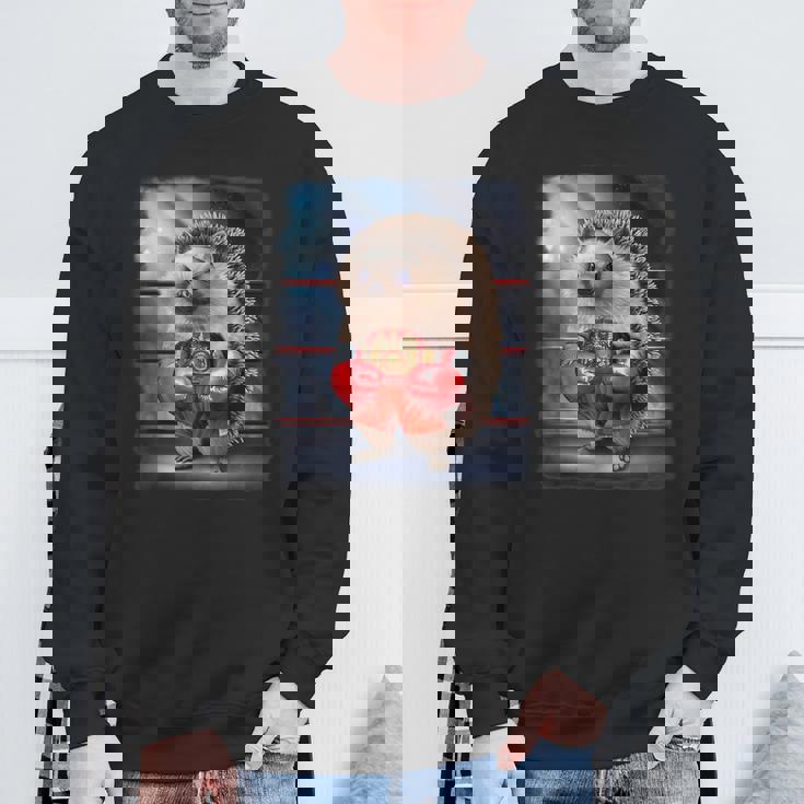 ボクシングチャンピオン ハリネズミファイター スウェットシャツ 高齢者への贈り物