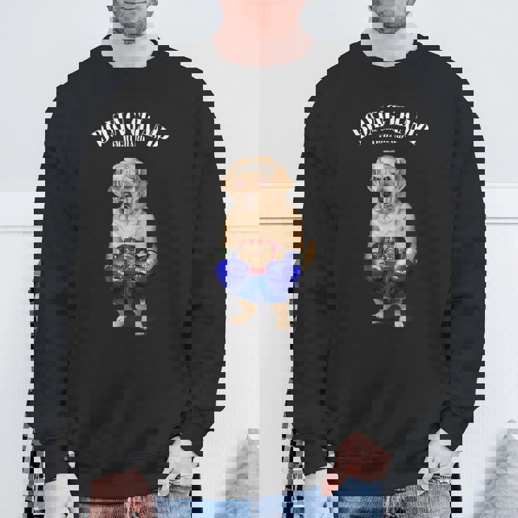 ボクシングチャンピオン ラブラドールレトリバー 犬 スウェットシャツ 高齢者への贈り物