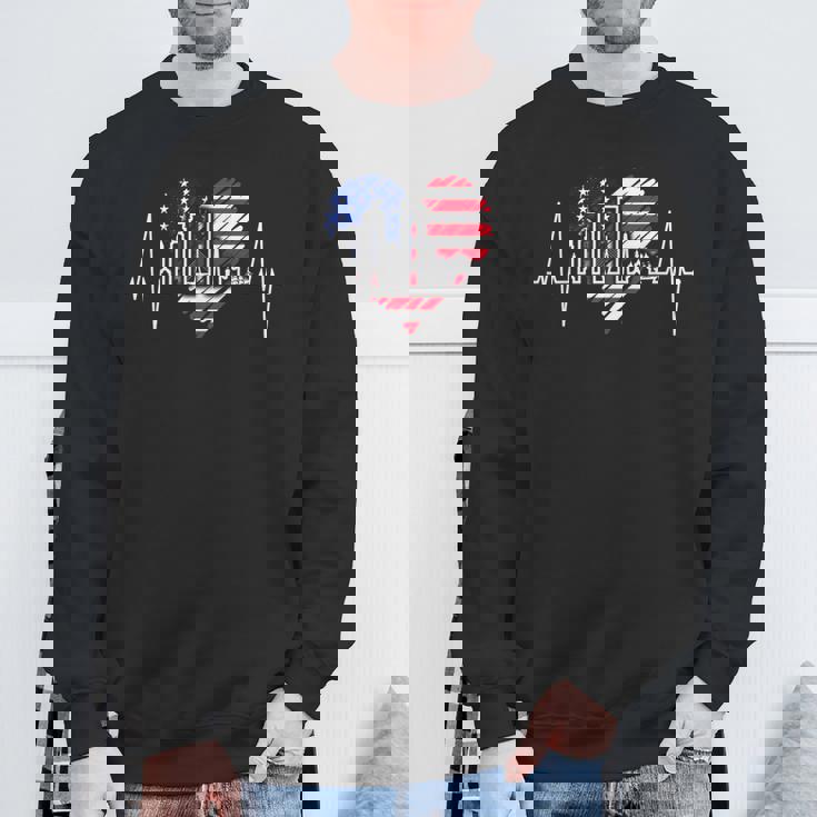 ボストン・スカイライン ハートビートusa ハートパルス I Love Boston スウェットシャツ 高齢者への贈り物