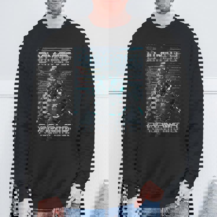 ボットマスタープログラマーaiロボット スウェットシャツ 高齢者への贈り物