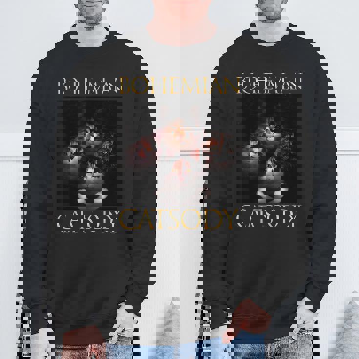 ボヘミアン キャットソディ 猫 子猫 ニャー パロディ 面白い 猫好き スウェットシャツ 高齢者への贈り物