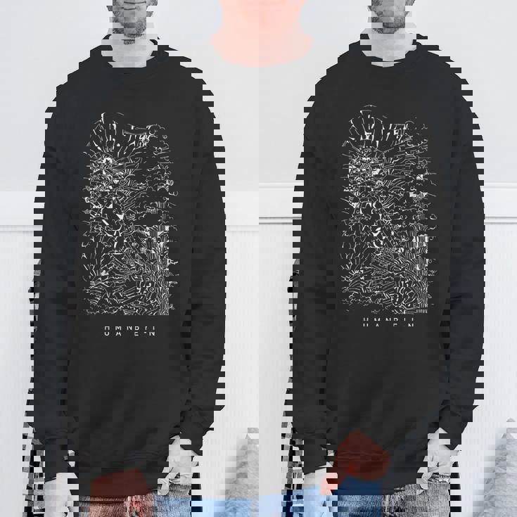 ボヘミアン ヒッピー サイケデリック ヨガ マインドフルネス デザイン スウェットシャツ 高齢者への贈り物