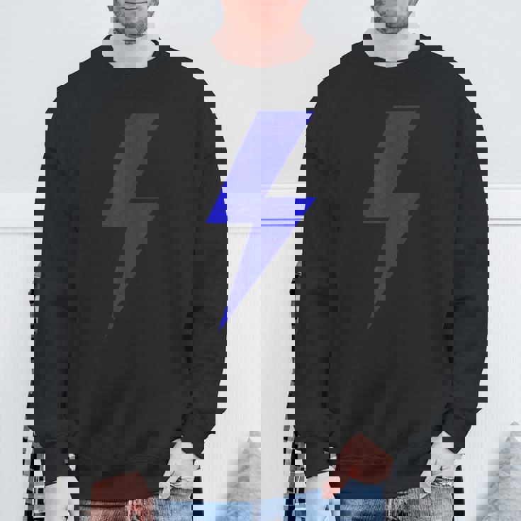 ボルト ライトニング ブルー デザイン チーム スウェットシャツ 高齢者への贈り物