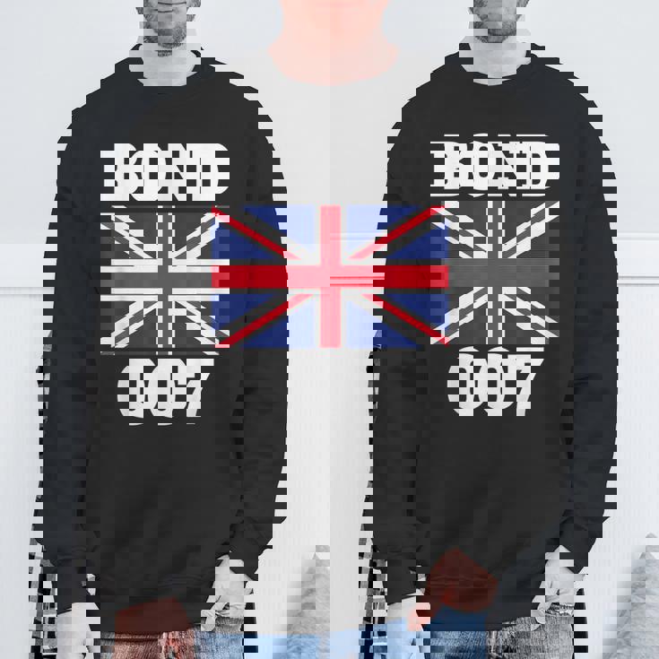 ボンドユニオンフラッグ 007 レトロシャツ スウェットシャツ 高齢者への贈り物