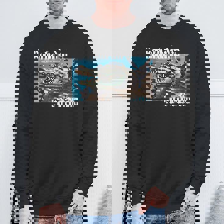 ボンバルディーロボンバルディーノクロコダイル面白いイタリアンブレインロットミーム スウェットシャツ 高齢者への贈り物