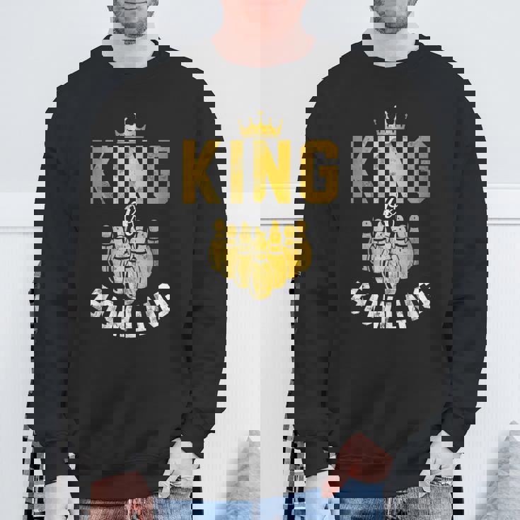 ボーリングチーム衣装 キングオブボウリング おもしろボーリング スウェットシャツ 高齢者への贈り物