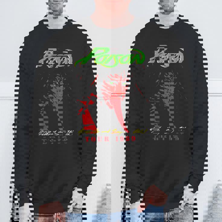 ポイズン Poison Tour 1989 スウェットシャツ 高齢者への贈り物