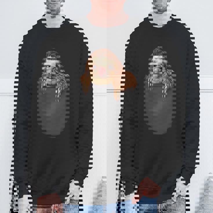 ポケット ナマケモノ スウェットシャツ 高齢者への贈り物