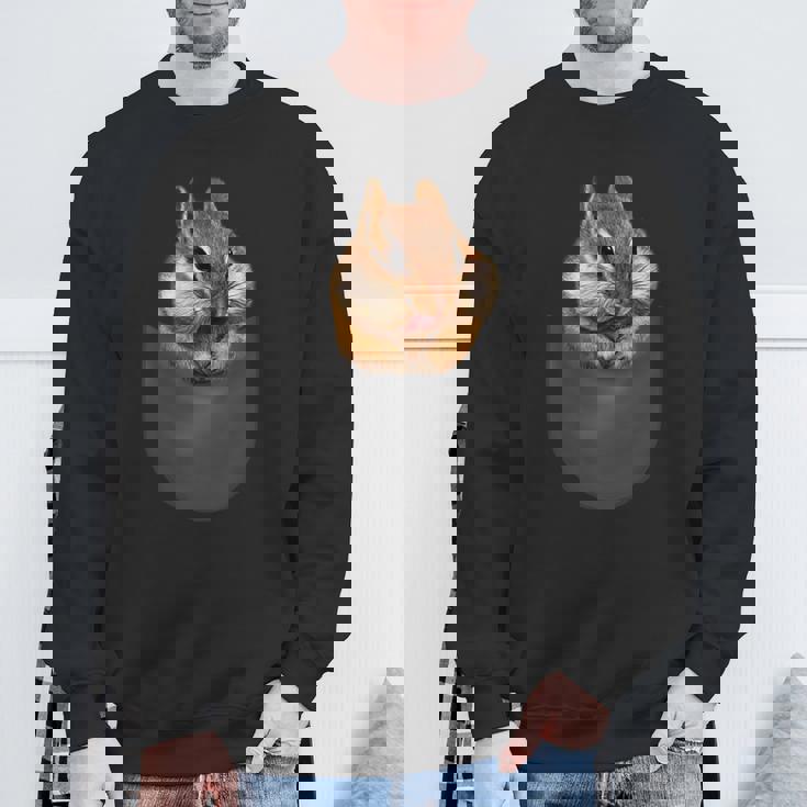 ポケット リス スウェットシャツ 高齢者への贈り物