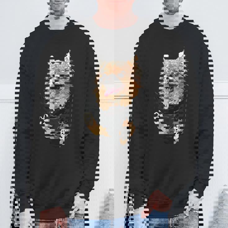 ポケットに入ったチワワ チワワ 長髪 チワワ 犬好き スウェットシャツ 高齢者への贈り物