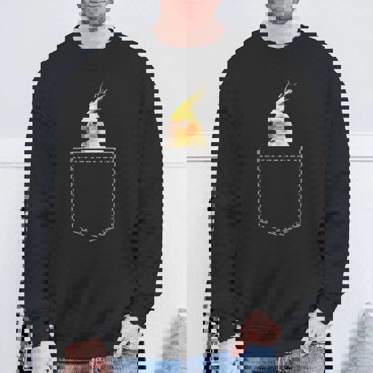 ポケットオカメインコ インコ好き かわいい 鳥ジョーク 鳥好き インコの飼い主 いんこの飼い主 インコ スウェットシャツ 高齢者への贈り物