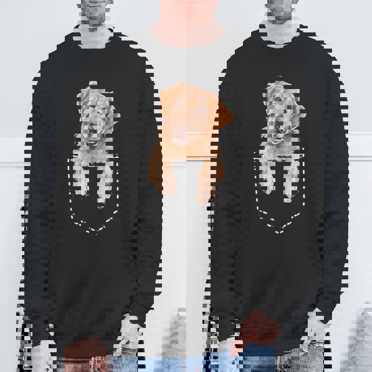 ポケットゴールデンレトリバー スウェットシャツ 高齢者への贈り物