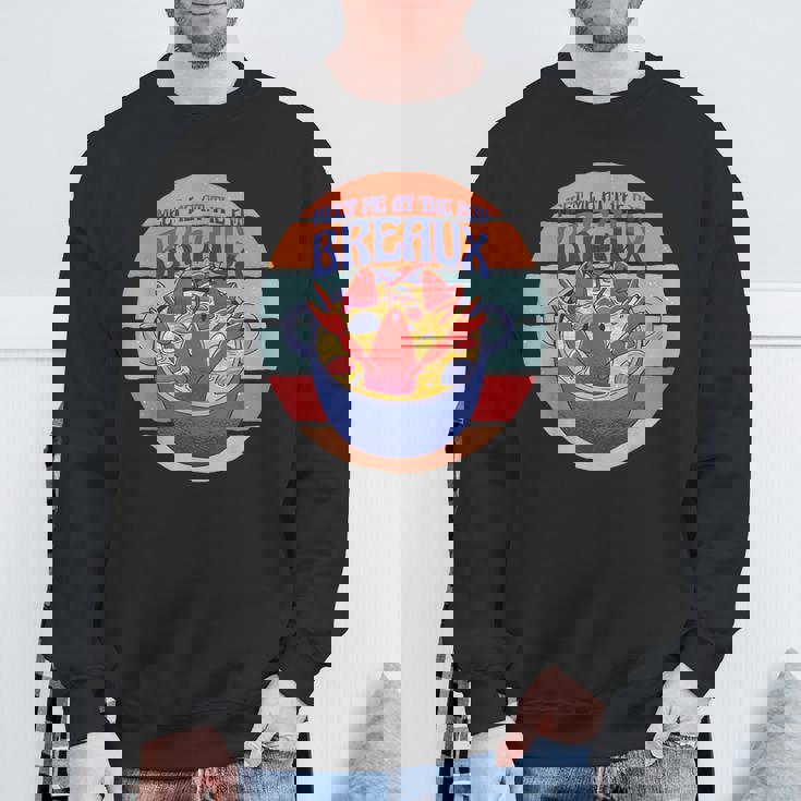 ポット ロブスター ザリガニ マッドバグ シーフード ロブスターで会いましょう スウェットシャツ 高齢者への贈り物