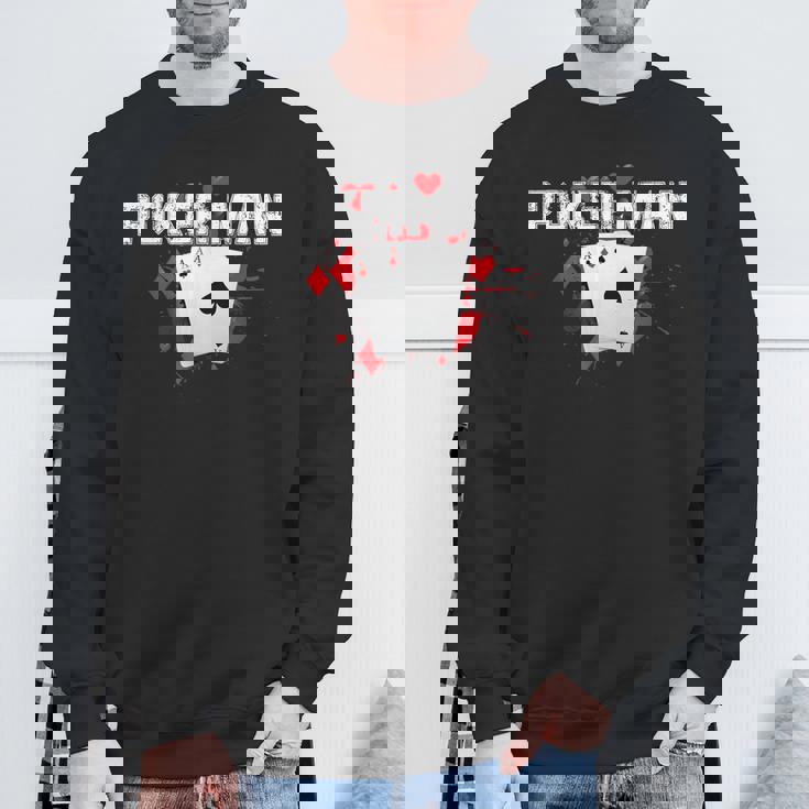 ポーカーマン、ポーカープレイヤー。 スウェットシャツ 高齢者への贈り物