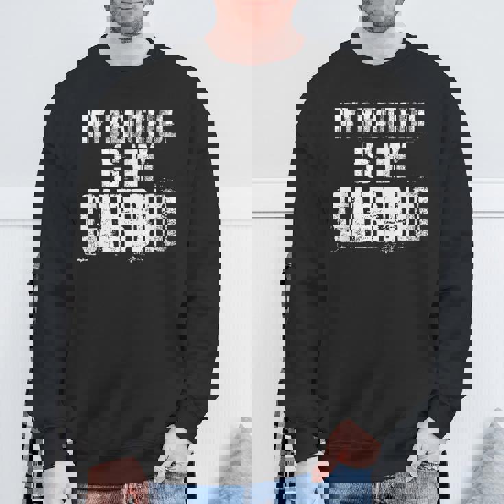 マイ・ビューティフル・イズ・マイ・カーディオ・ファニー・ハズ・ボーイフレンド スウェットシャツ 高齢者への贈り物