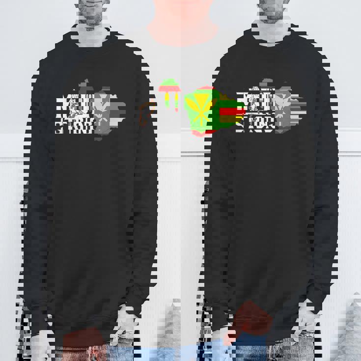 マウイ・ハワイ・ストロングのために祈って スウェットシャツ 高齢者への贈り物