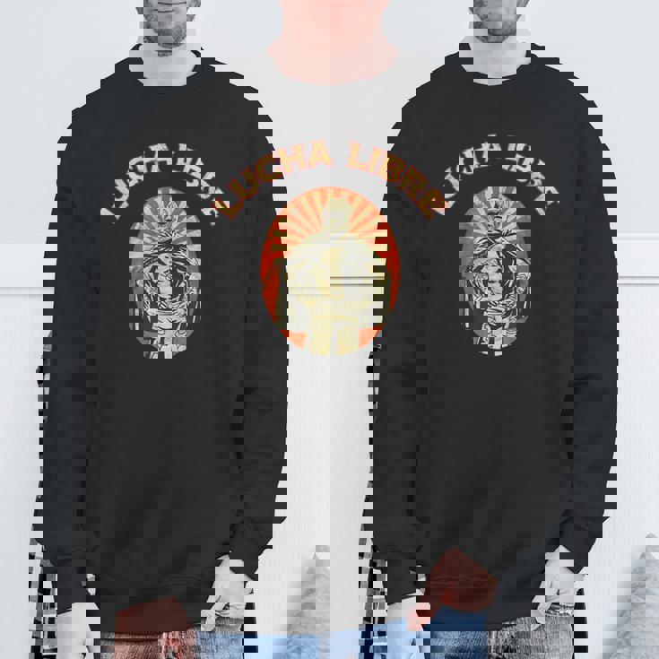 マスクに入ったレスラー ルチャリブレ メキシコレスリング スウェットシャツ 高齢者への贈り物