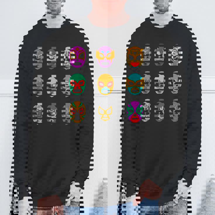 マスク・オブ・レジェンド レトロ・ルチャ・リブレ スウェットシャツ 高齢者への贈り物