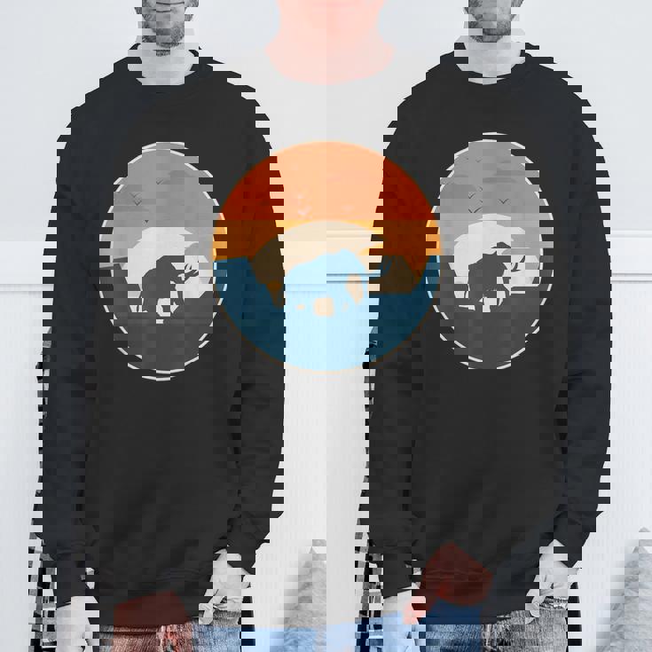 マムート先史時代の象 スウェットシャツ 高齢者への贈り物