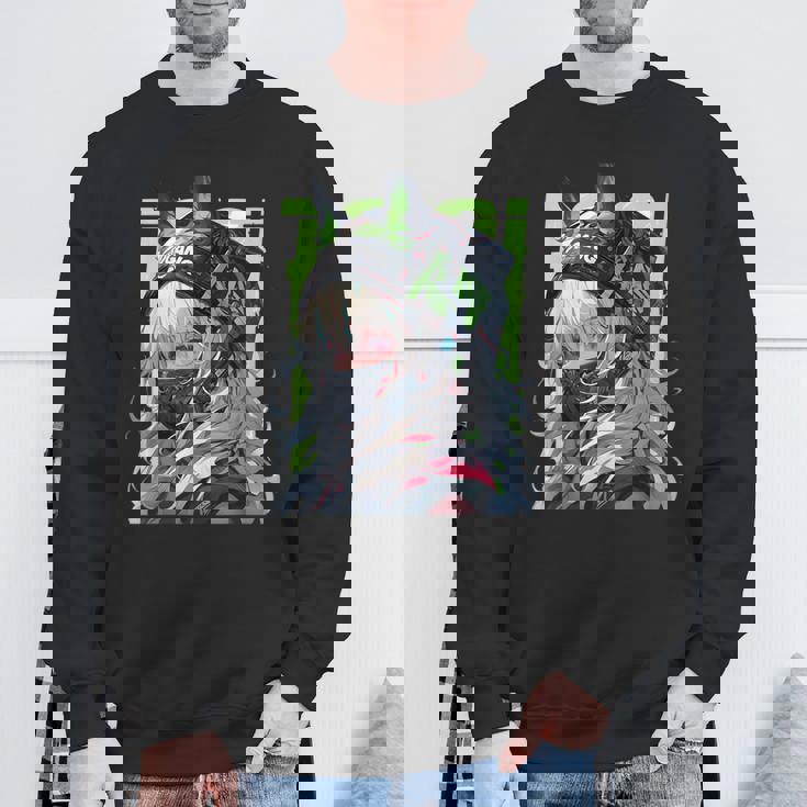 マンガ アニメ エステティック サイバーパンク テックウェア 原宿 スウェットシャツ 高齢者への贈り物