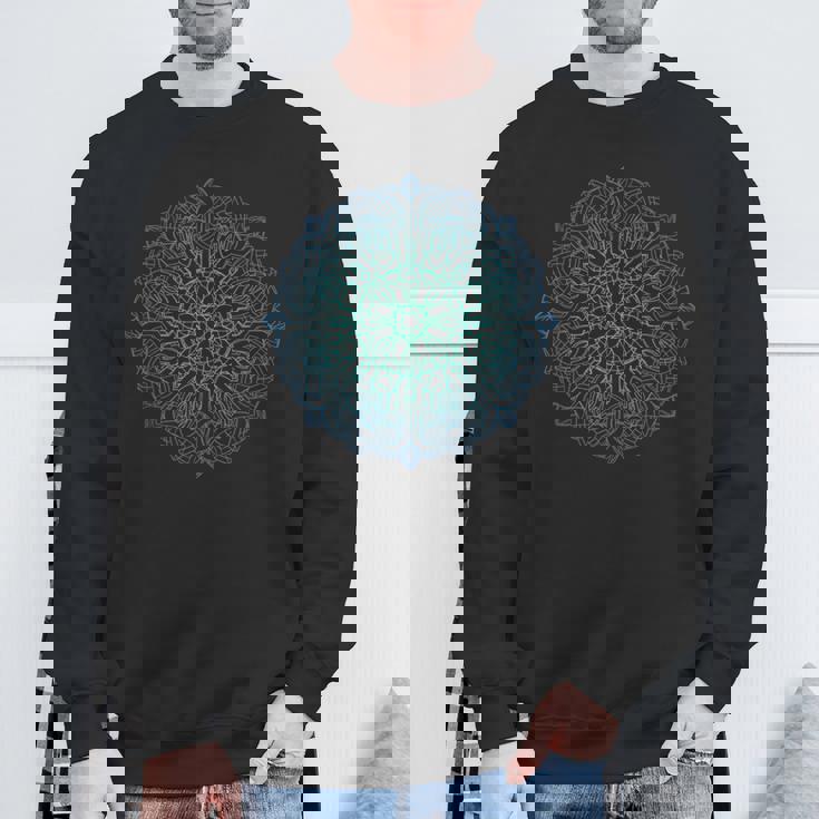 マンダラ神聖幾何学瞑想 スウェットシャツ 高齢者への贈り物