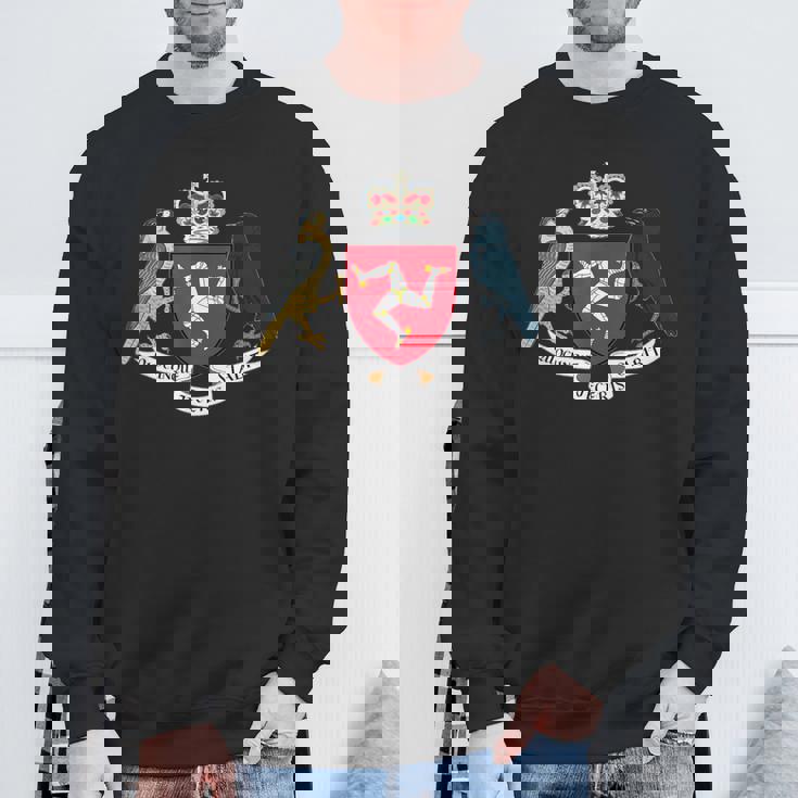 マン島の旗 3本の脚 マンの紋章 スウェットシャツ 高齢者への贈り物