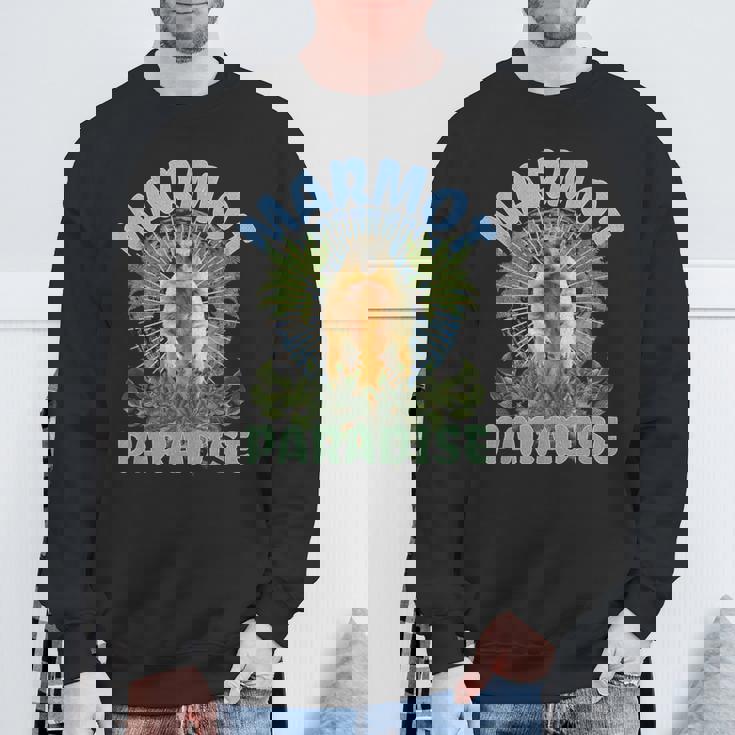 マーモッツキュート-アニマルアースデイマーモット愛好家 スウェットシャツ 高齢者への贈り物