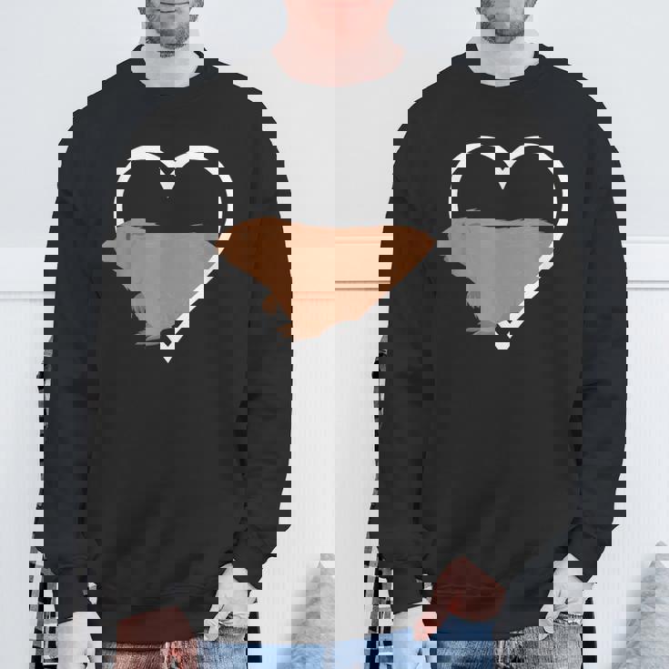 マーモット ハート マーモット アニマル ズークピーパー スウェットシャツ 高齢者への贈り物