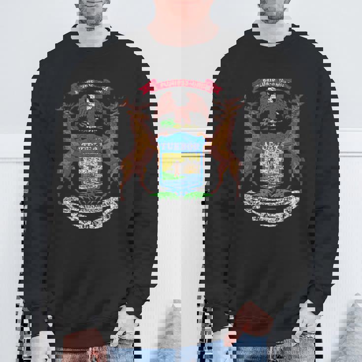 ミシガン州旗国章 スウェットシャツ 高齢者への贈り物