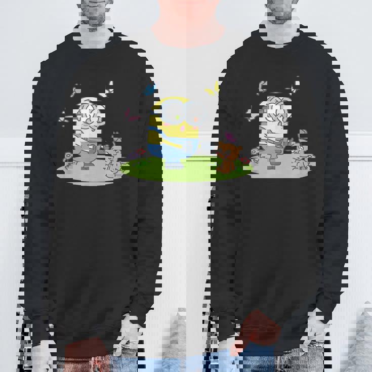 ミニオンズ ボブ&ティム バタフライ ピクニック 前後 スウェットシャツ 高齢者への贈り物