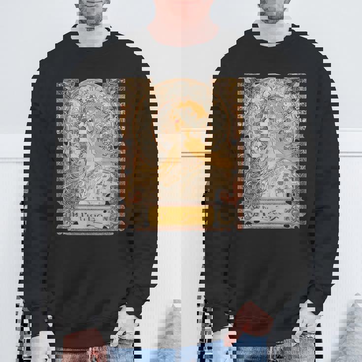 ミュシャラプリュムゾディアックレディアールヌーボー スウェットシャツ 高齢者への贈り物