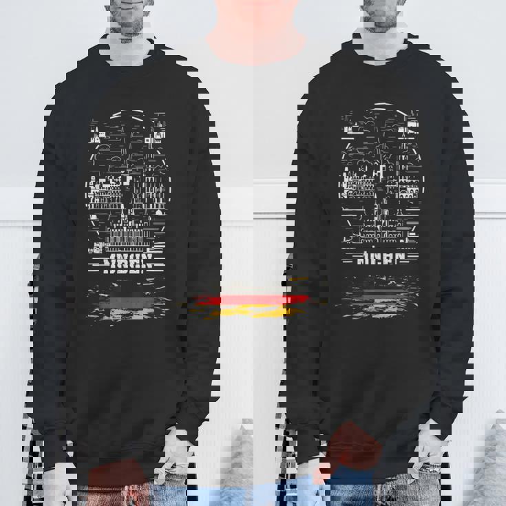 ミュンヘンお土産 ミュンヘン ドイツ国旗 スウェットシャツ 高齢者への贈り物