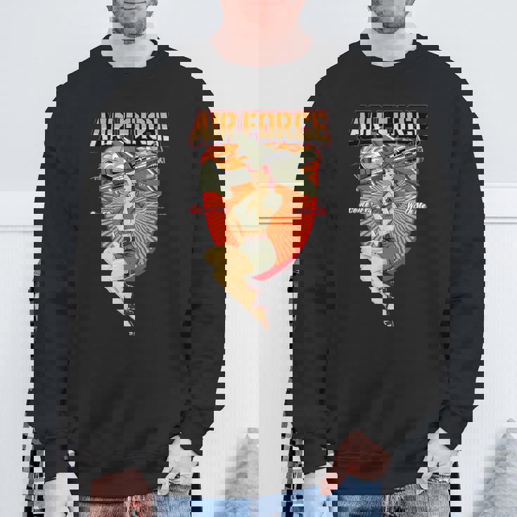 ミリタリーピンナップガール。 スウェットシャツ 高齢者への贈り物