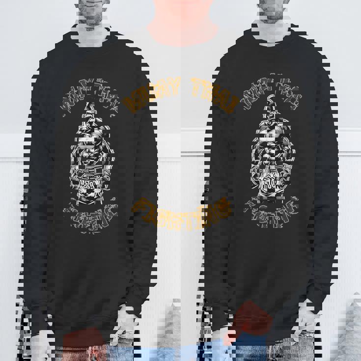 ムエタイ・ゴリラ ゴリラ・キックボクシング・タイ・ボクシング スウェットシャツ 高齢者への贈り物