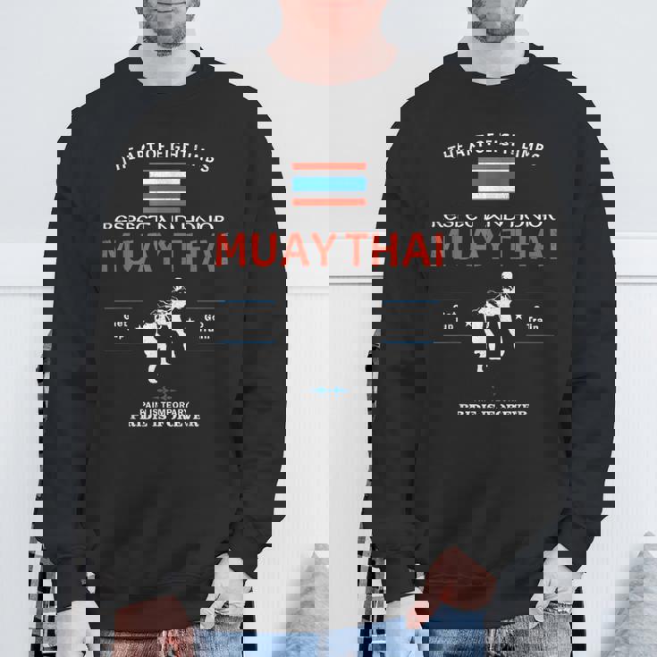 ムエタイ戦闘機 タイ国旗 ムエタイ スウェットシャツ 高齢者への贈り物