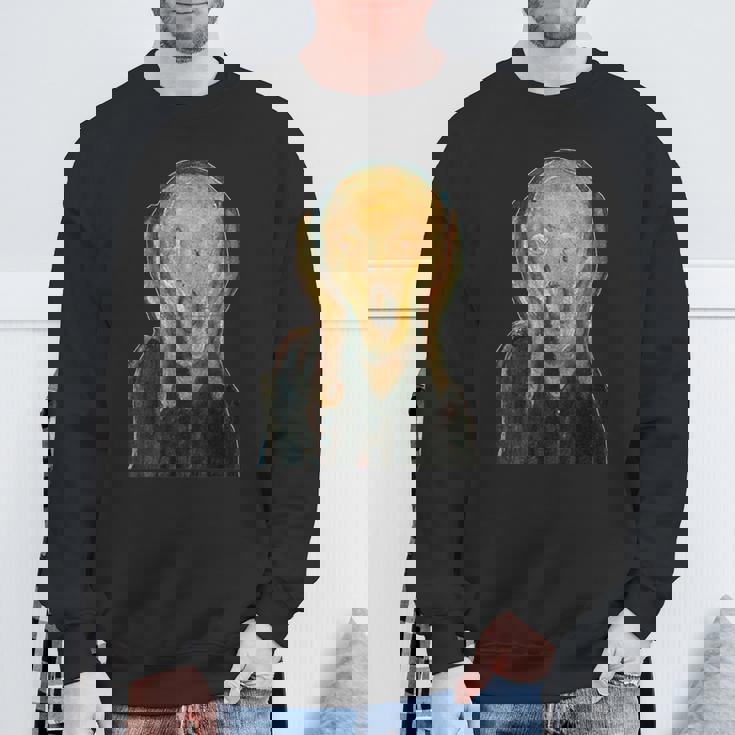 ムンクの叫び《切り抜き》【世界の名画】エドヴァルド・ムンク Munch 美術館アート スウェットシャツ 高齢者への贈り物