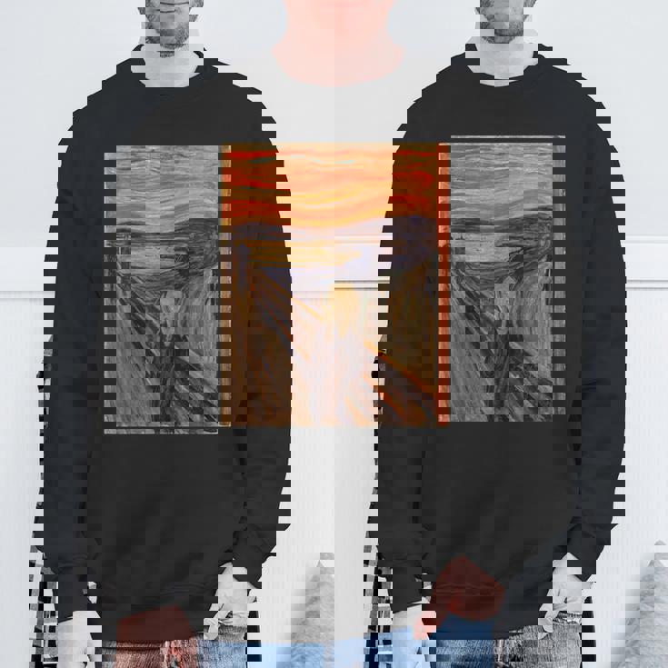 ムンクの叫び【世界の名画】エドヴァルド・ムンク Edvard Munch 美術館アート スウェットシャツ 高齢者への贈り物